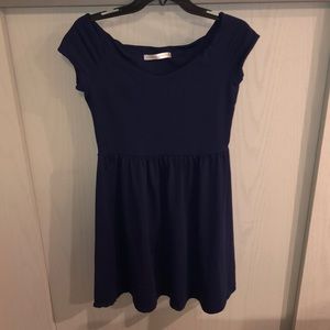 Beautiful navy short sleeve dress